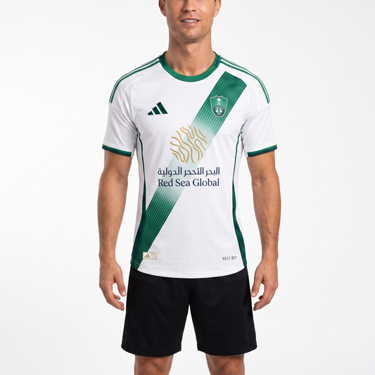Al Ahli Home 25/26 Jogador Adidas - Branca e Verde