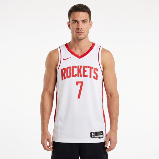 Regata Houston Rockets Masculina - Branca e Vermelha