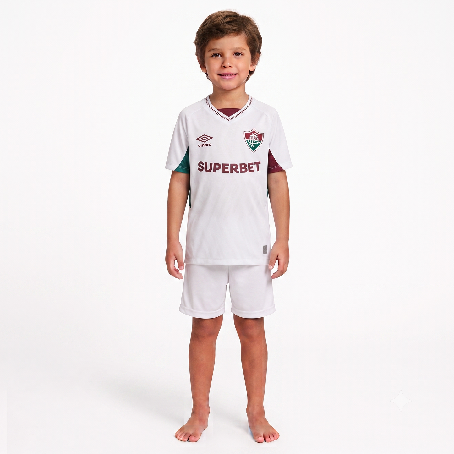 Kit Infantil Fluminense Away 25/26 - Branco