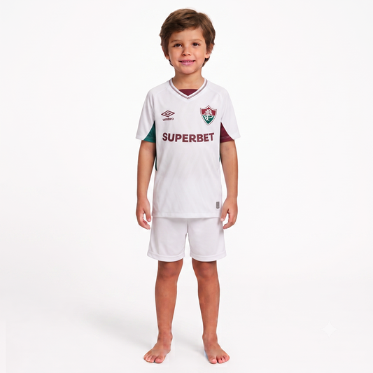 Kit Infantil Fluminense Away 25/26 - Branco