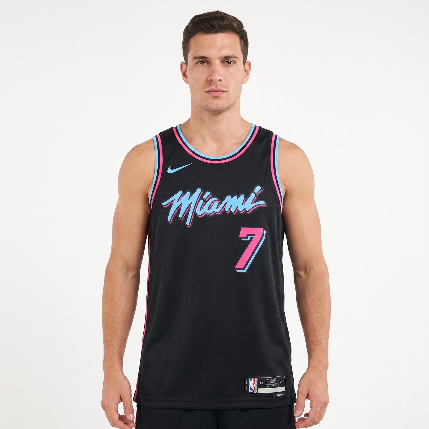 Regata Miami Heat Masculina - Preto