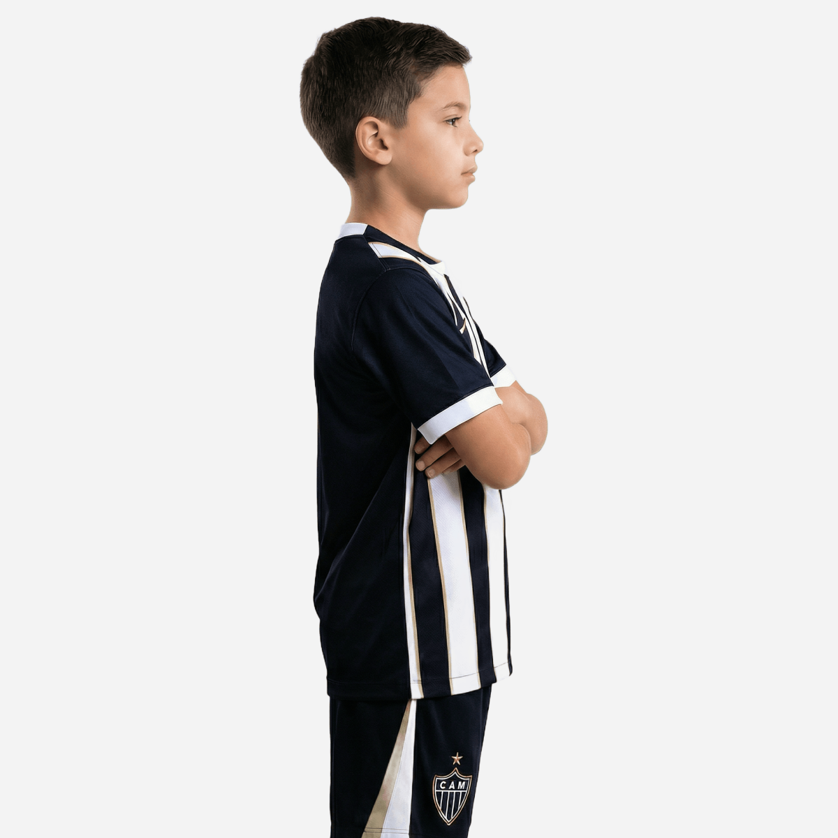 Kit Infantil Atlético Mineiro Home 26/27 - Preto e Branco