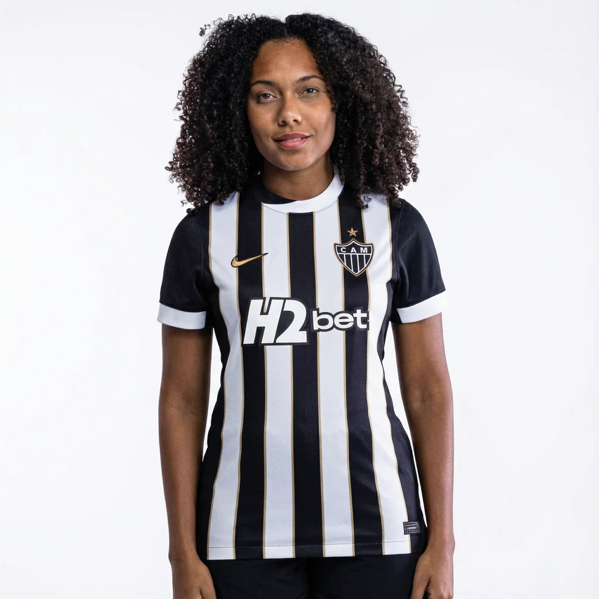 Atlético Mineiro Home 26/27 Nike Feminina - Branca e Preta