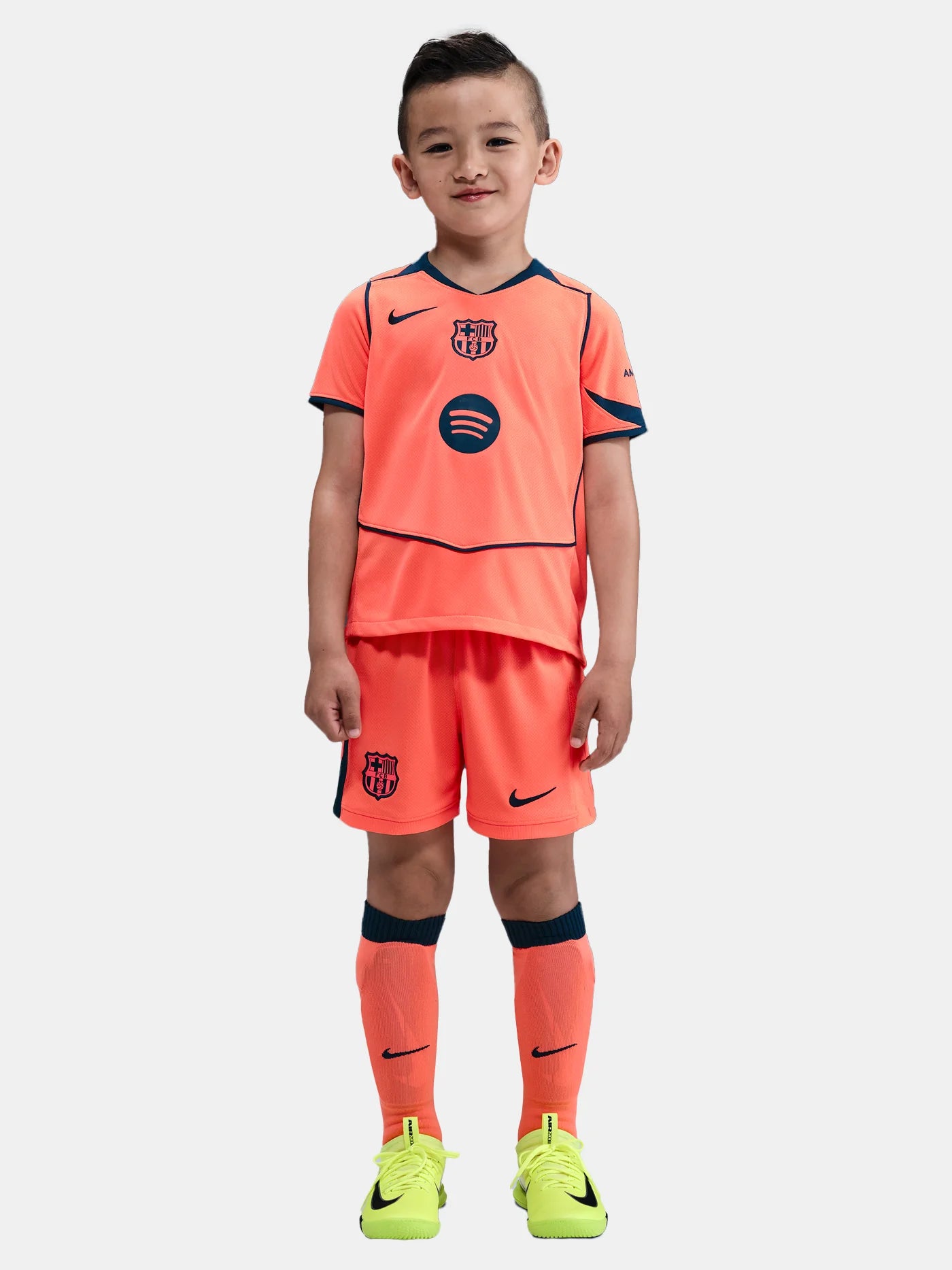 Kit Infantil Barcelona Third 25/26  - Laranja