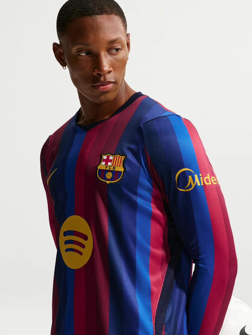 Barcelona Home Manga Longa 26/27 Torcedor Nike - Grená