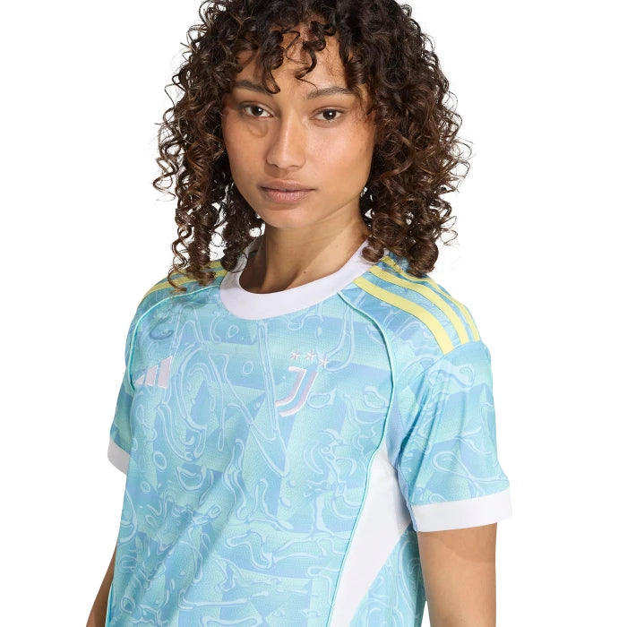 Juventus Away 25/26 Feminina Adidas  - Azul Claro