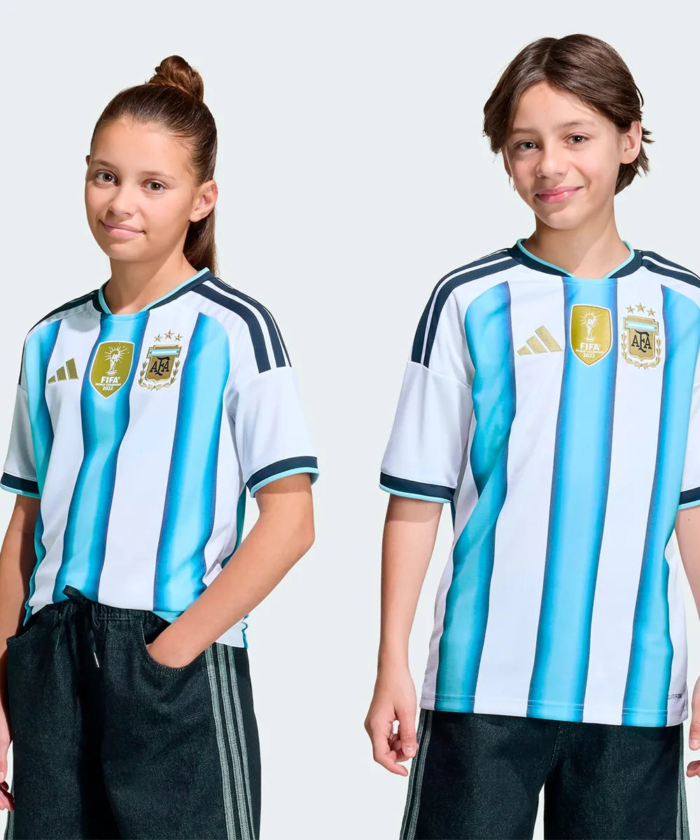 Kit Infantil Argentina Home 26/27 - Azul e Branca