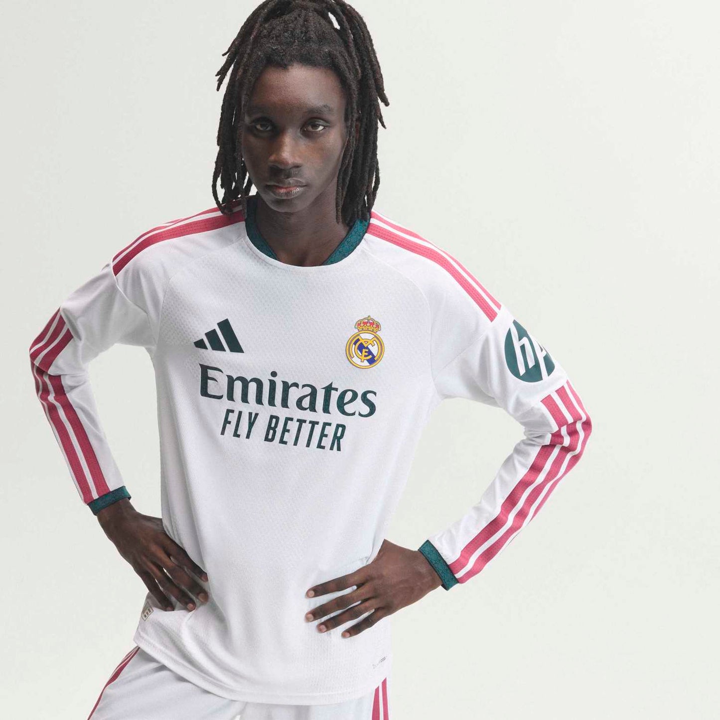 Real Madrid Home 26/27 Jogador Manga Longa Adidas - Branca