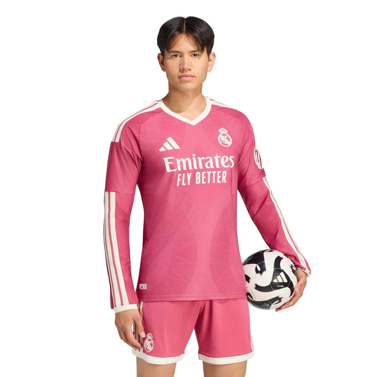 Real Madrid Third 26/27 Jogador Manga Longa Adidas - Rosa