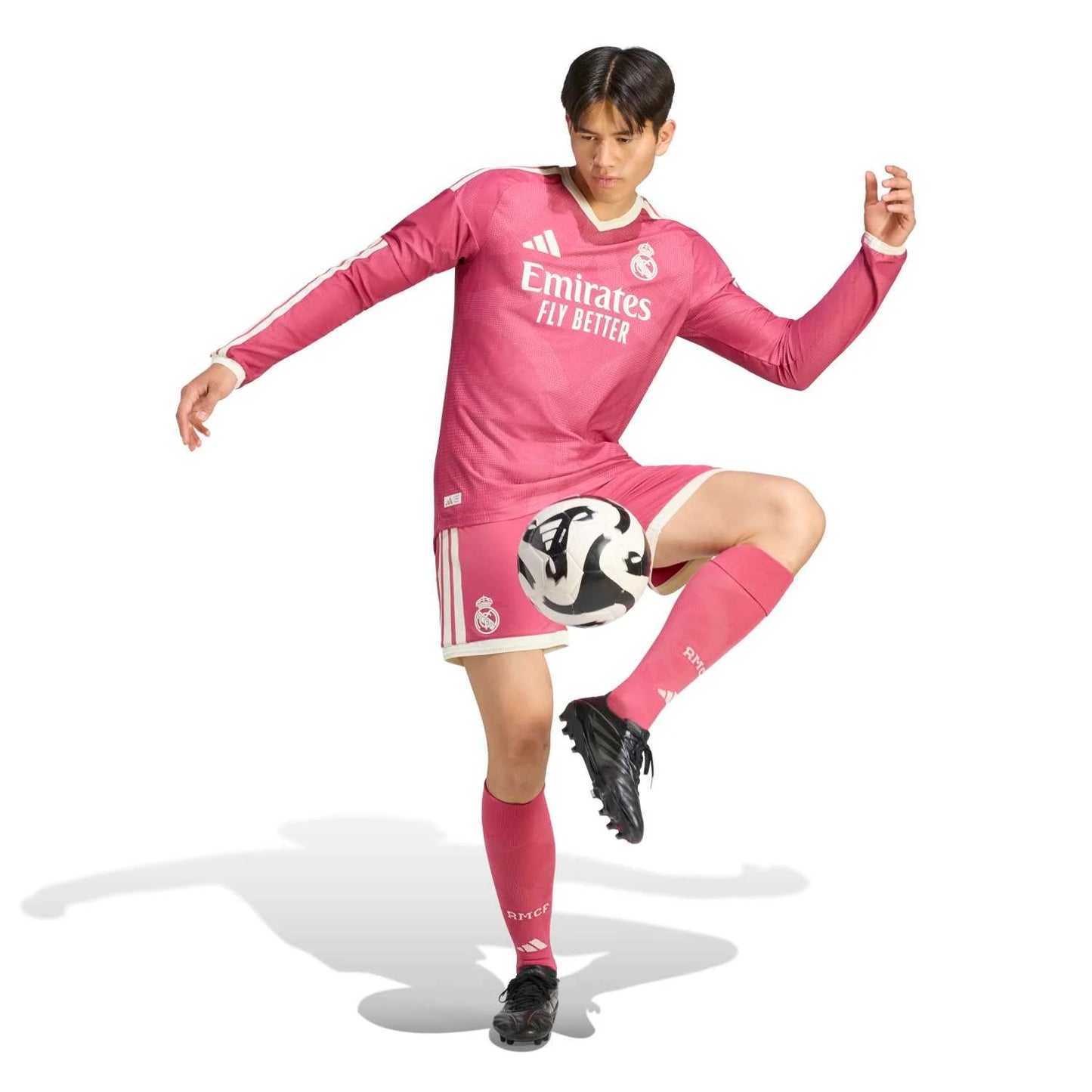 Real Madrid Third 26/27 Jogador Manga Longa Adidas - Rosa