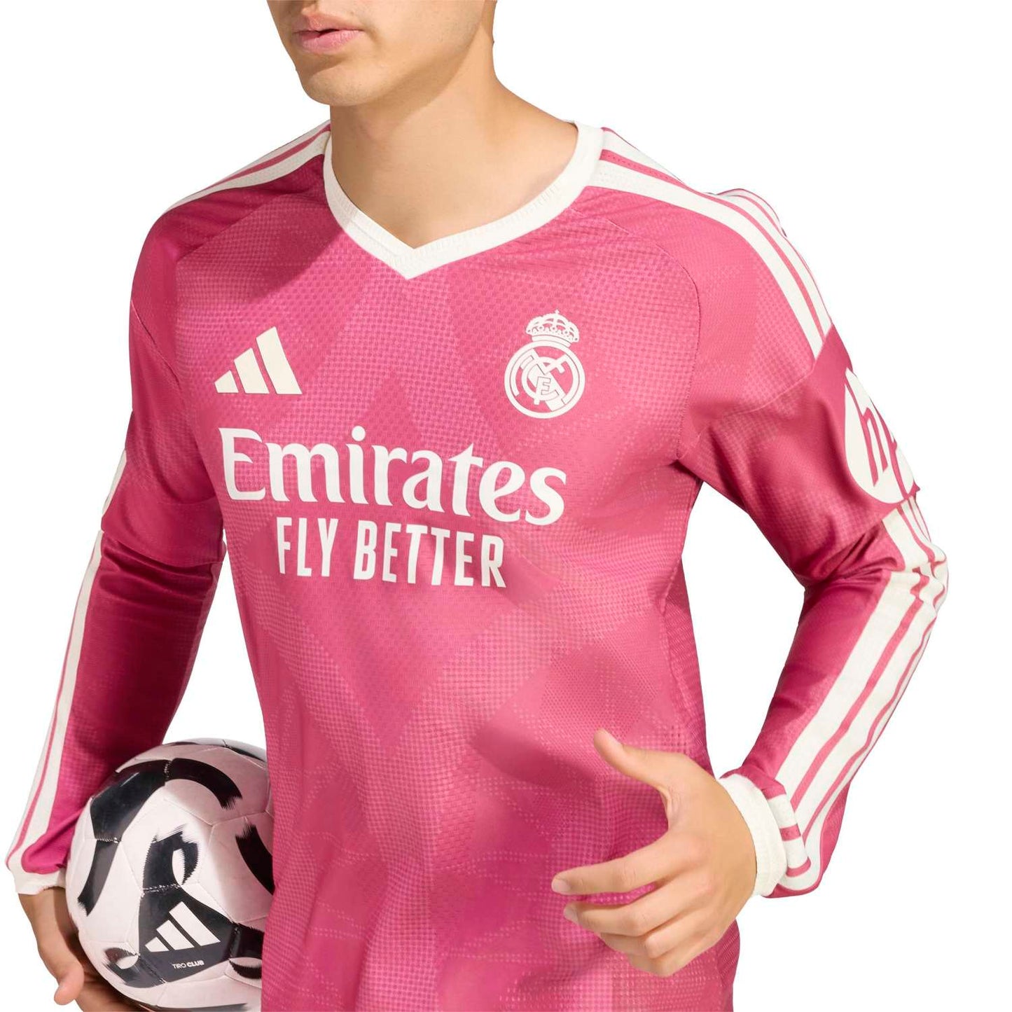 Real Madrid Third 26/27 Jogador Manga Longa Adidas - Rosa