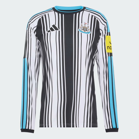 Newcastle Home 26/27 Manga Longa Torcedor Adidas - Preto e Branco