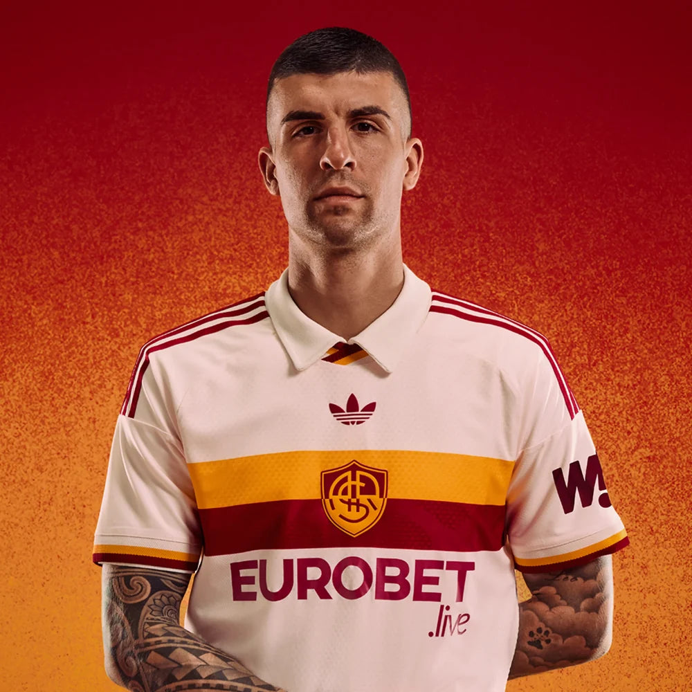 Roma Away 26/27 Jogador Adidas - Bege