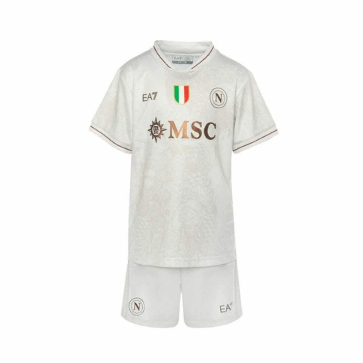 Kit Infantil Napoli Away 25/26 - Branco