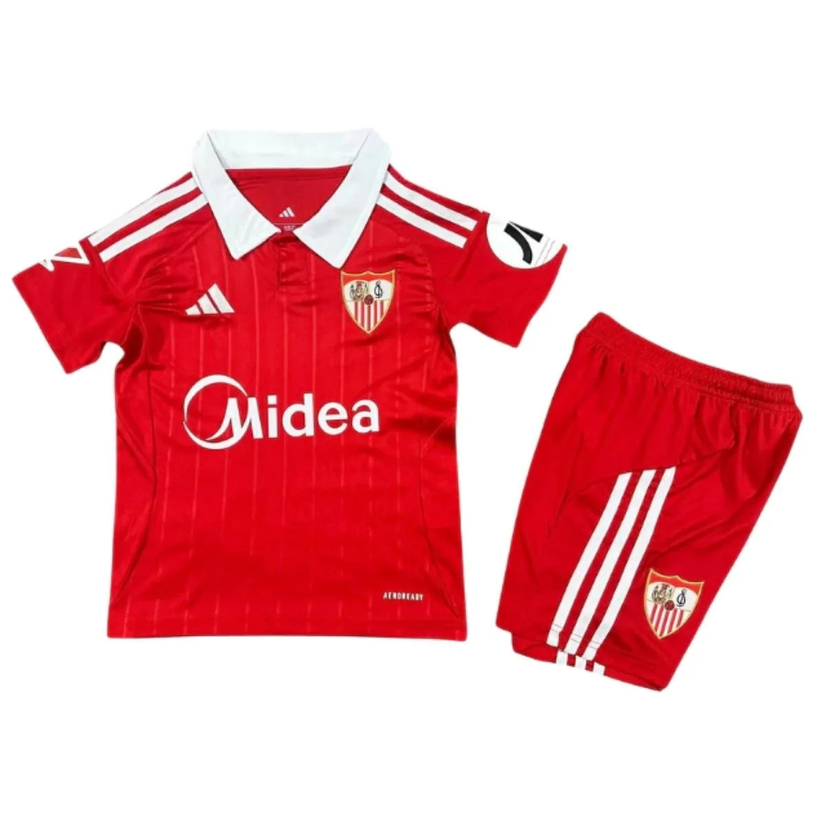 Kit Infantil Sevilla Away 25/26 - Vermelha