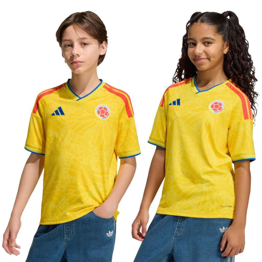 Kit Infantil Colombia Home 26/27 Adidas Unissex - Amarela