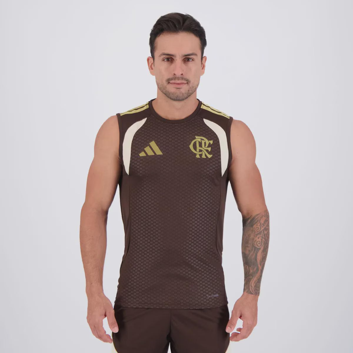 Flamengo Treino Regata 26/27 Torcedor Adidas Masculino - Marrom