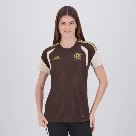 Flamengo Treino 26/27 Torcedor Adidas Feminino - Marrom