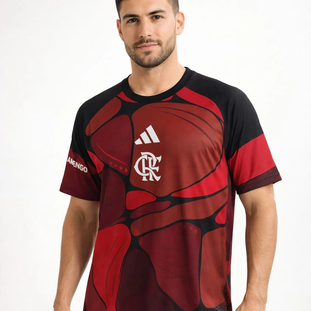 Flamengo Pré Jogo 26/27 Torcedor Adidas Masculino - Vermelho
