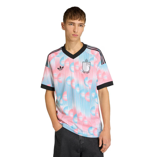 Belgica Away 26/27 Masculino Jogador Adidas - Rosa e Azul