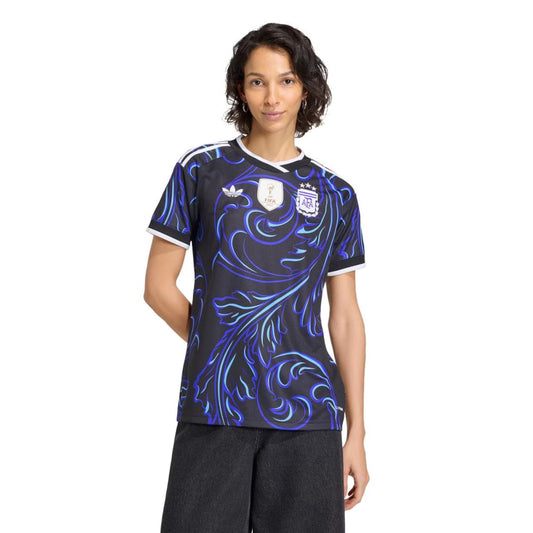 Argentina Away 26/27 Feminino Torcedor Adidas - Preto e Azul