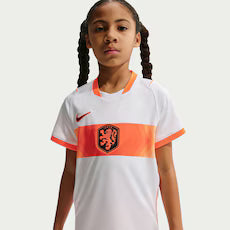 Kit Infantil Holanda Away 26/27 - Branco e Laranja