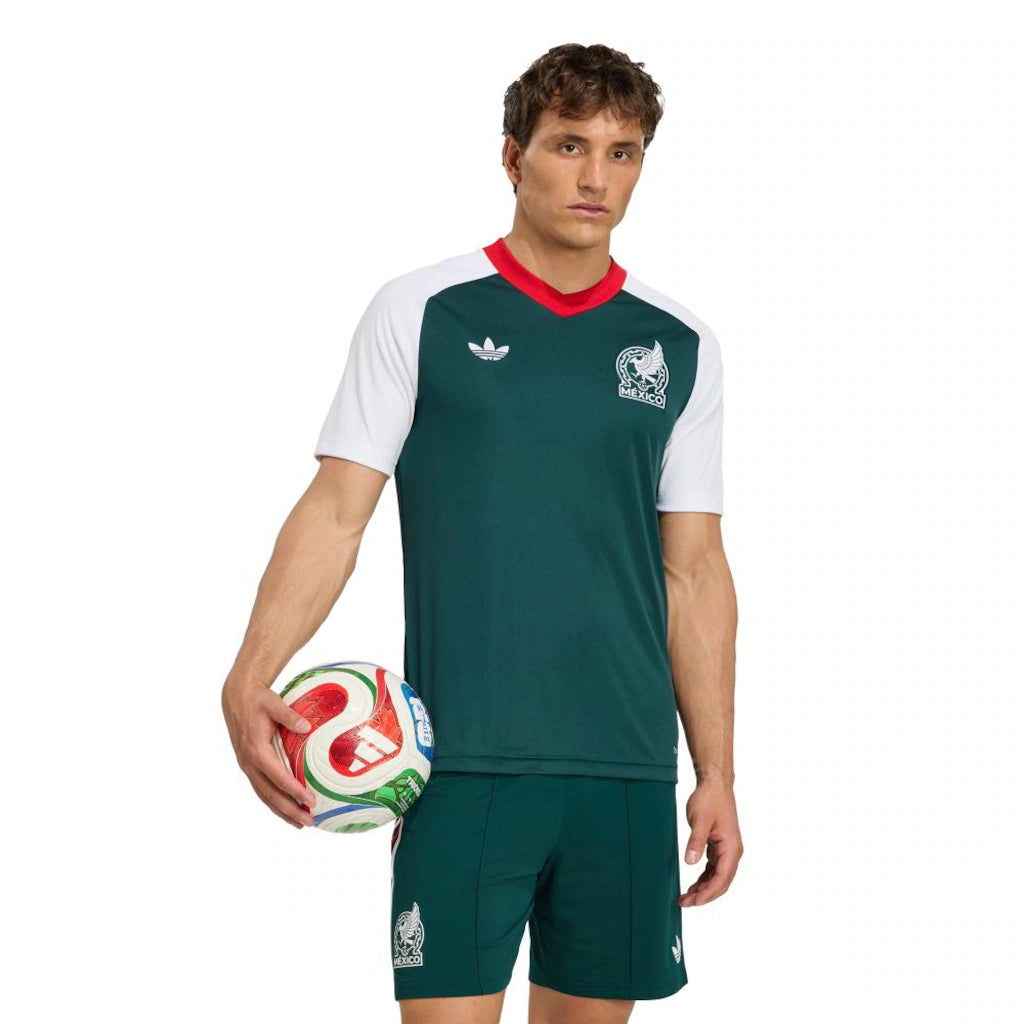 Mexico Pré Jogo 26/27 Masculino Torcedor Adidas - Verde e Branca