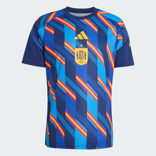 Espanha Pré Jogo 26/27 Masculino Adidas Torcedor - Azul