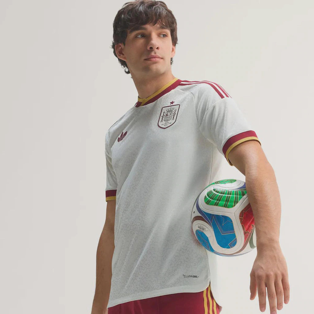 Espanha Away 26/27 Masculino Adidas Jogador - Branca