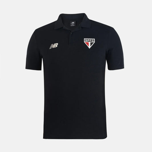 São Paulo Treino Polo 26/27 Torcedor New Balance Masculina - Preto