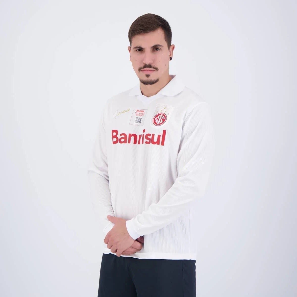 Internacional Away 2006 Retrô Manga Longa - Branca
