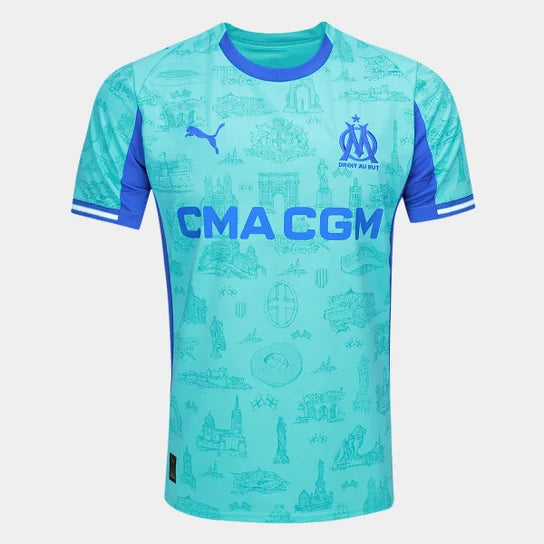 Olympique de Marseille Edição Especial 26/27 Torcedor Puma - Azul Claro