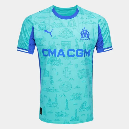 Olympique de Marseille Edição Especial 26/27 Torcedor Puma - Azul Claro