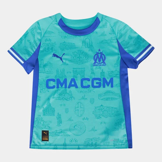 Olympique de Marseille Edição Especial 26/27 Torcedor Puma - Azul Claro