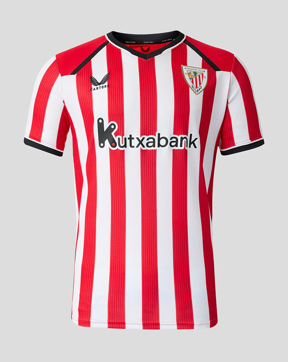 Athletic Bilbao Home 26/27 Torcedor Castore  - Vermelho e Branco