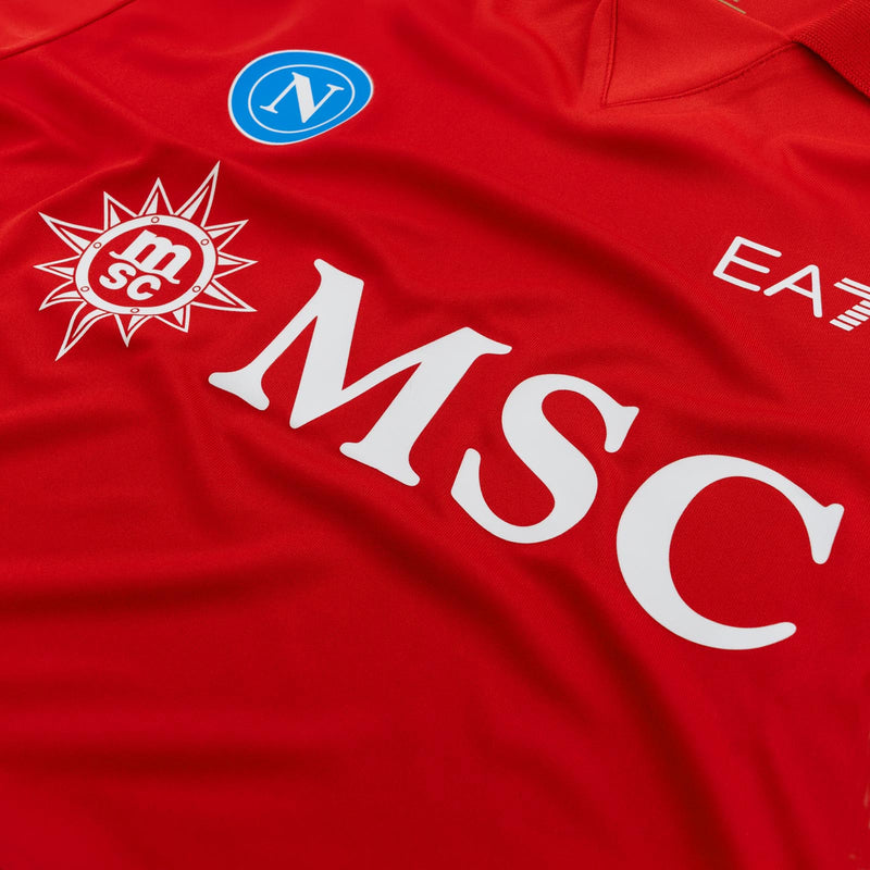 Napoli Third 26/27 Torcedor EA7 - Vermelho