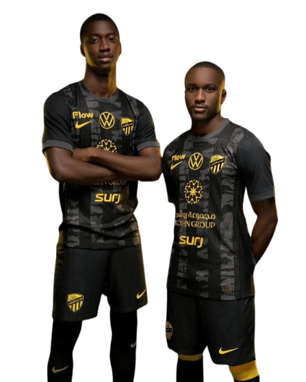 Al Ittihad Third 25/26 Jogador Nike - Preto
