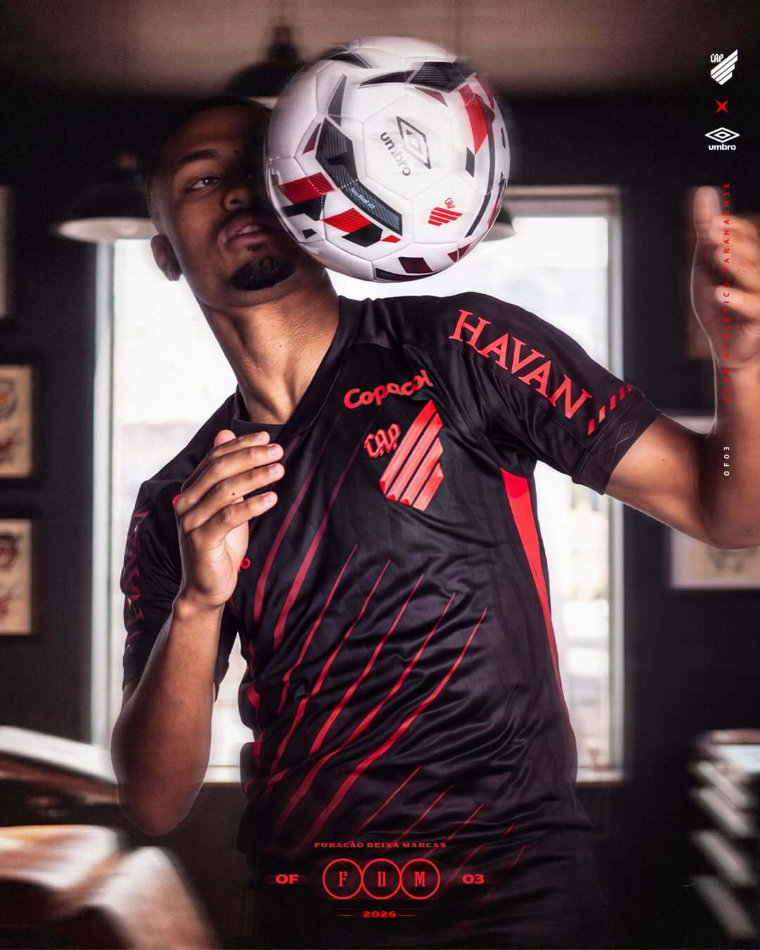 Athletico Paranaense Third Com Patrocinadores 26/27 Umbro Masculino -  Preto