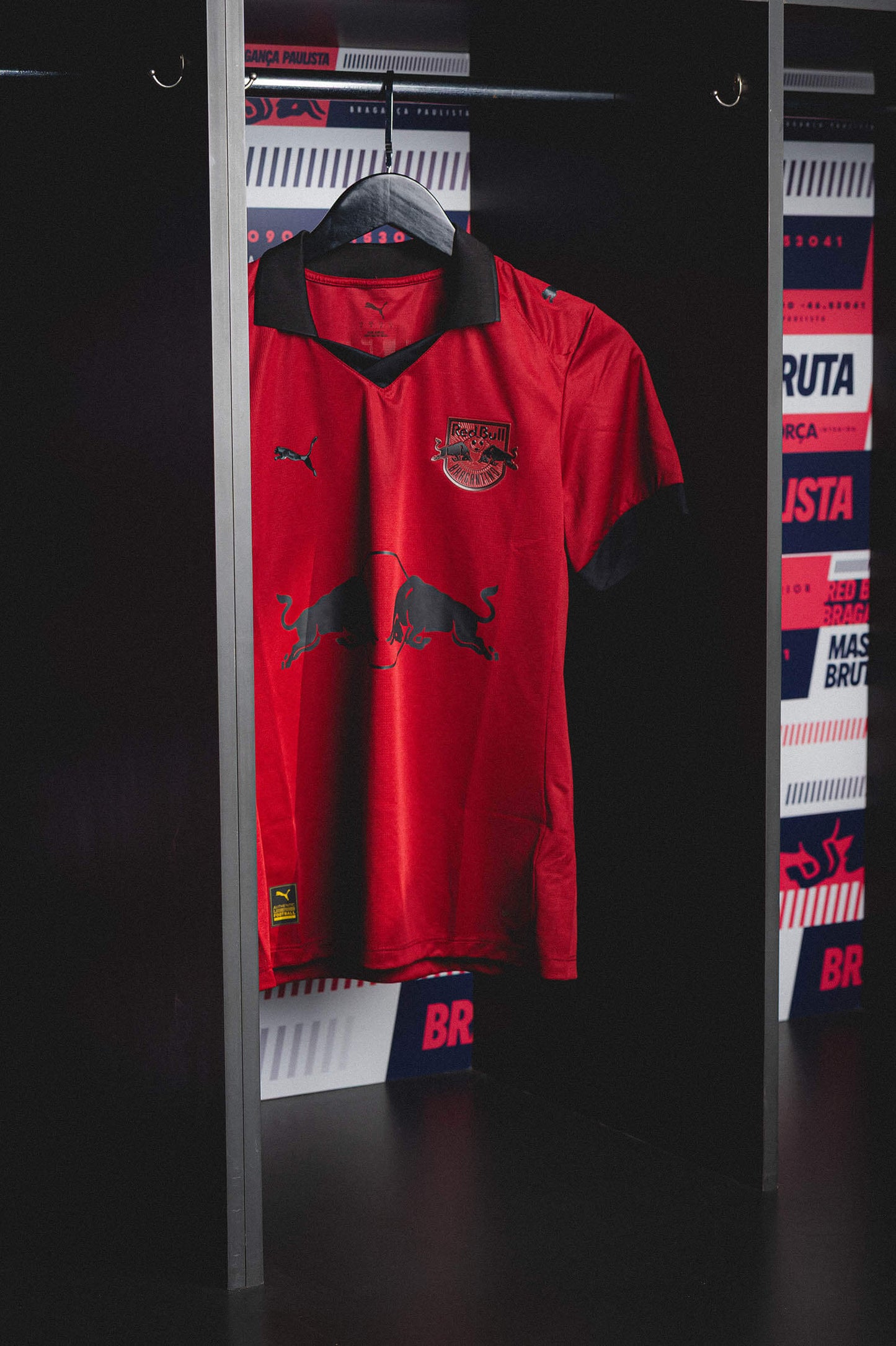 RB Bragantino Third 26/27 Puma Masculino -  Vermelho e Preto