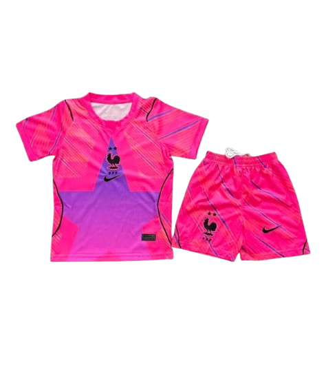 Kit Infantil França Goleiro 26/27 - Rosa