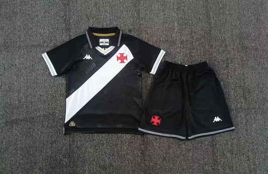 Kit Infantil Vasco Home 25/26 - Preto e Branco