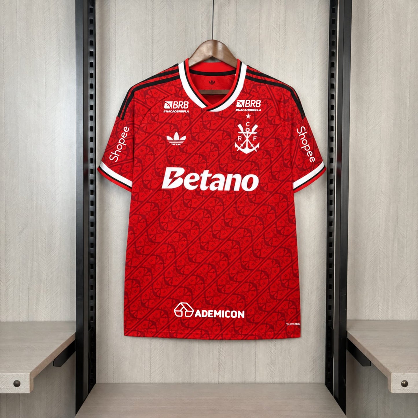 Flamengo Third 26/27 Torcedor Com Patrocínios Adidas Masculino - Vermelho