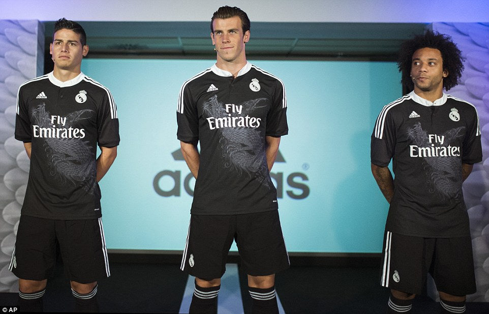 Real Madrid Retrô Third 14/15 Adidas - Preto