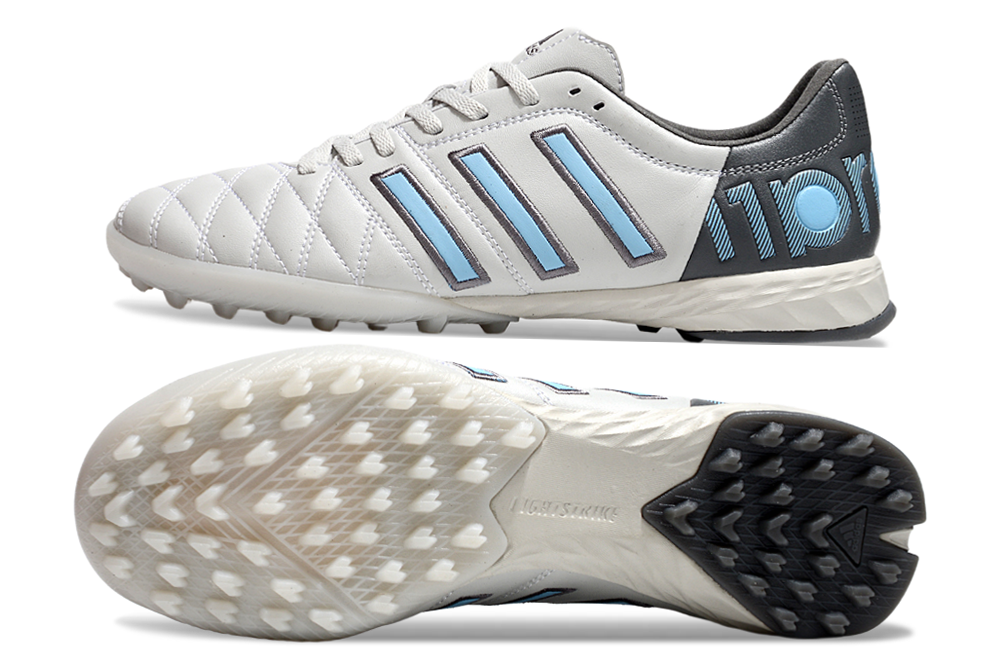 Chuteira Society Adidas adiPURE 11 Pro X PD25 Trx FG - Cinza e Azul