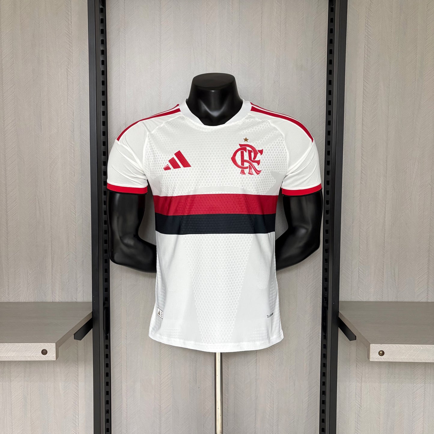 Flamengo Away 26/27 Jogador Adidas Masculina - Branca, Vermelho e Preta