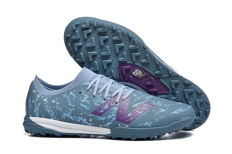 Chuteira Society New Balance Furon V8 Elite TF FG  - Turquesa