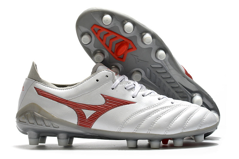 Chuteira Society Mizuno Morelia Neo 3 Japan FG - Cinza