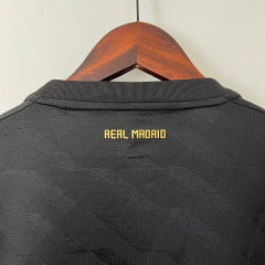 Real Madrid Away Retrô 11/12 Manga Longa Adidas - Preto