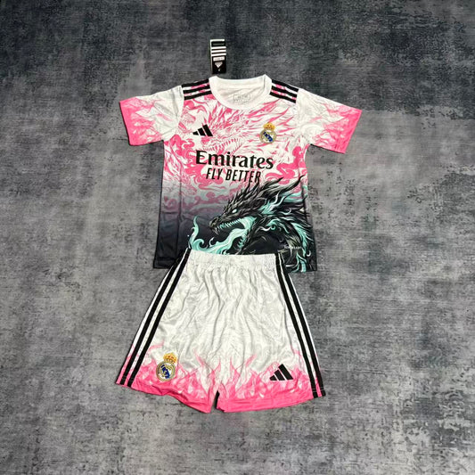 Kit Infantil Real Madrid Edição Especial Dragão 25/26  - Colorido
