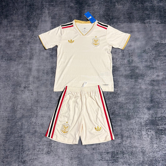 Kit Infantil Flamengo Third 25/26 - Bege